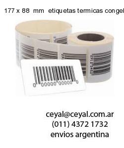 177 x 88  mm  etiquetas termicas congelados