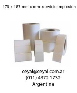 179 x 187 mm x mm  servicio impresion etiquetas numeradas