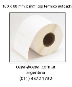 180 x 68 mm x mm  top termico autoadhesivo