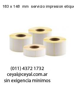 183 x 148  mm  servicio impresion etiquetas numeradas