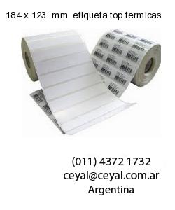184 x 123  mm  etiqueta top termicas