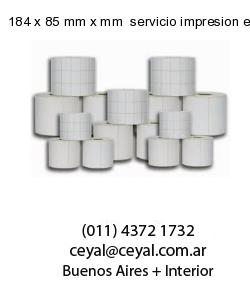 184 x 85 mm x mm  servicio impresion etiquetas opp