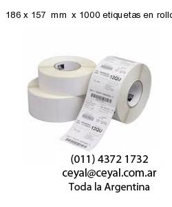186 x 157  mm  x 1000 etiquetas en rollo