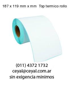 187 x 119 mm x mm  Top termico rollo