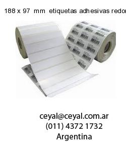 188 x 97  mm  etiquetas adhesivas redondas