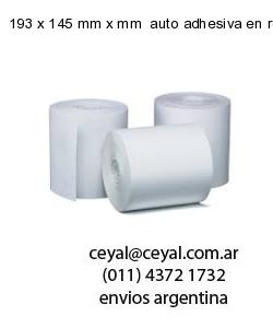 193 x 145 mm x mm  auto adhesiva en rollo