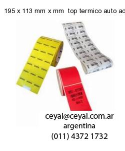 195 x 113 mm x mm  top termico auto adhesivo top termico adesivo