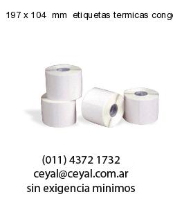 197 x 104  mm  etiquetas termicas congelado