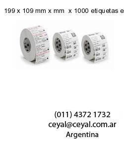 199 x 109 mm x mm  x 1000 etiquetas en rollo