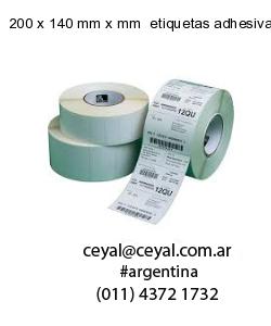200 x 140 mm x mm  etiquetas adhesivas textiles