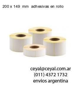 200 x 149  mm  adhesivas en rollo