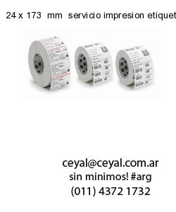 24 x 173  mm  servicio impresion etiquetas codigos