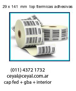 29 x 141  mm  top ttermicas adhesivas