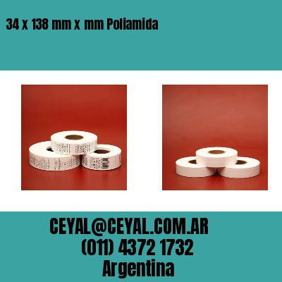 34 x 138 mm x mm Poliamida