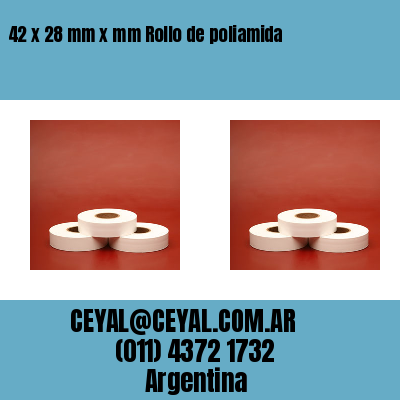 42 x 28 mm x mm Rollo de poliamida