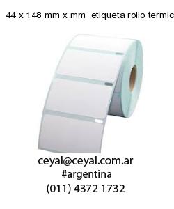 44 x 148 mm x mm  etiqueta rollo termico