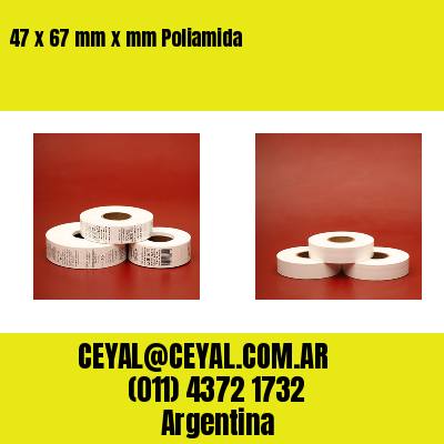 47 x 67 mm x mm Poliamida