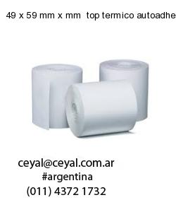49 x 59 mm x mm  top termico autoadhesivo