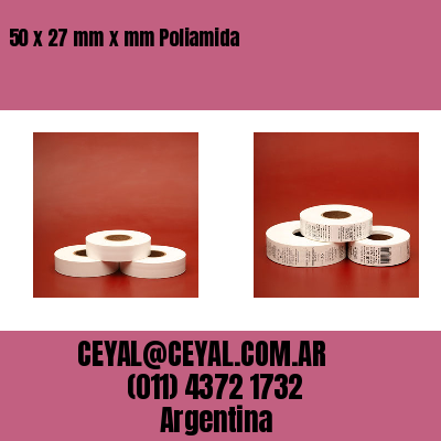 50 x 27 mm x mm Poliamida