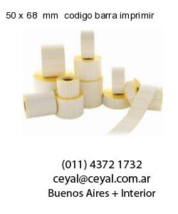50 x 68  mm  codigo barra imprimir