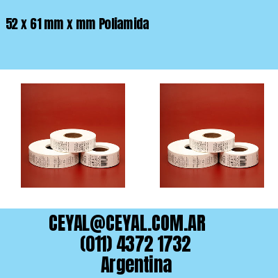52 x 61 mm x mm Poliamida