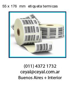 55 x 176  mm  etiqueta termicas