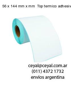56 x 144 mm x mm  Top termico adhesivo