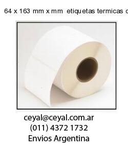64 x 163 mm x mm  etiquetas termicas congelado
