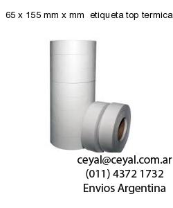 65 x 155 mm x mm  etiqueta top termica