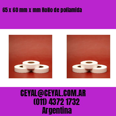 65 x 60 mm x mm Rollo de poliamida