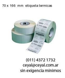 70 x 166  mm  etiqueta termicas