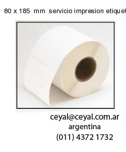 80 x 185  mm  servicio impresion etiquetas codigos