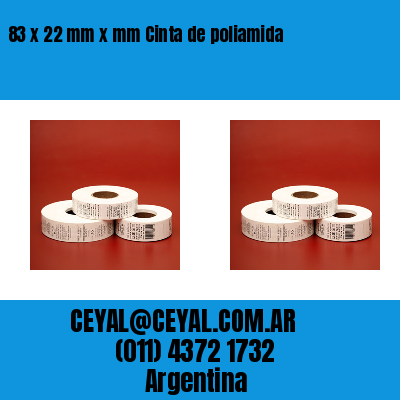 83 x 22 mm x mm Cinta de poliamida