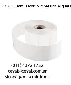 84 x 83  mm  servicio impresion etiquetas opp