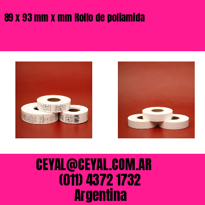 89 x 93 mm x mm Rollo de poliamida