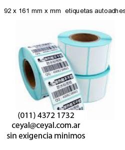 92 x 161 mm x mm  etiquetas autoadhesivas redondas