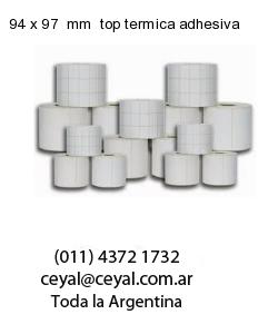94 x 97  mm  top termica adhesiva