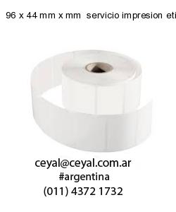 96 x 44 mm x mm  servicio impresion etiquetas codigos