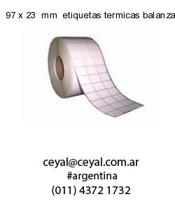 97 x 23  mm  etiquetas termicas balanzas