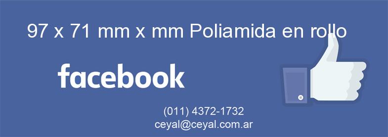 97 x 71 mm x mm Poliamida en rollo