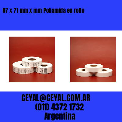 97 x 71 mm x mm Poliamida en rollo