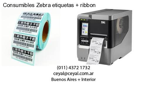 Consumibles Zebra etiquetas   ribbon