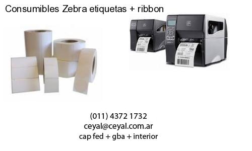 Consumibles Zebra etiquetas   ribbon
