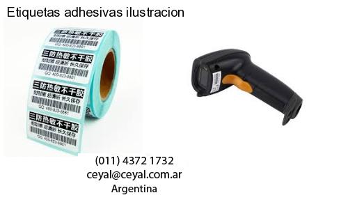 Etiquetas adhesivas ilustracion