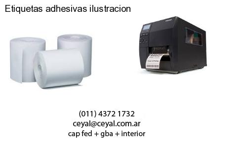 Etiquetas adhesivas ilustracion