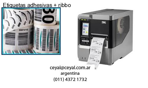 Etiquetas adhesivas ribbo