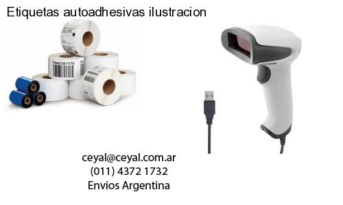 Etiquetas autoadhesivas ilustracion