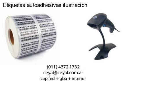 Etiquetas autoadhesivas ilustracion