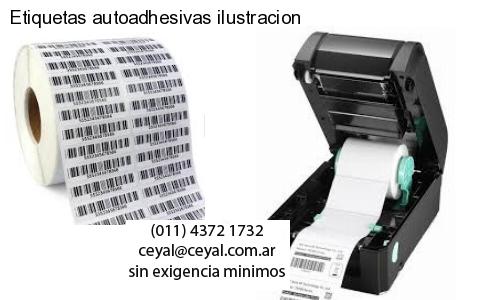 Etiquetas autoadhesivas ilustracion