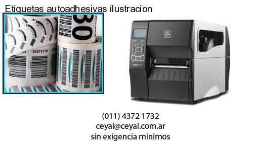 Etiquetas autoadhesivas ilustracion